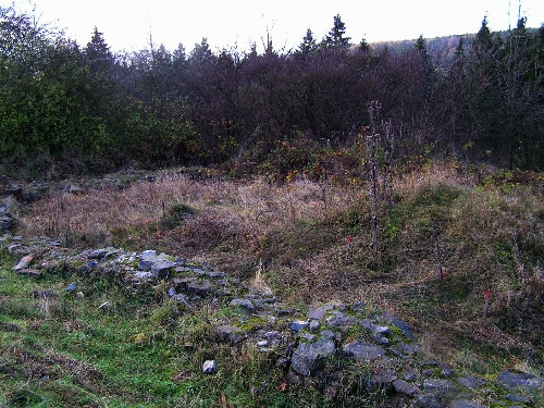 Hůrka - základy kostela sv. Vavřince